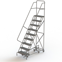 &eacute;chelles roulantes multidirectionnelles, 9 marches, Largeur de la marche 24", Hauteur de la plateforme 90", Acier Helyx Safety & Industrial Supplies