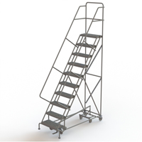 &eacute;chelles roulantes multidirectionnelles, 10 marches, Largeur de la marche 24", Hauteur de la plateforme 100", Acier Helyx Safety & Industrial Supplies