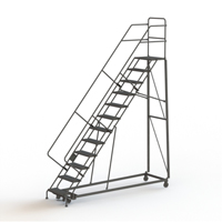 &eacute;chelles robustes en angle de s&eacute;curit&eacute;, 12 marches, Perfor&eacute;, Inclinaison 50°, Hauteur 120" Helyx Safety & Industrial Supplies