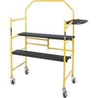 Jobsite Series 4' Safety Rail & Tool Shelf Scaffold Kit, Steel Frame, 49-1/2" D x 57-3/4" H Helyx Safety & Industrial Supplies