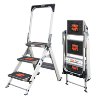 Safety Stepladder with Bar & Tray, 2.2', Aluminum, 300 lbs. Capacity, Type 1A Helyx Safety & Industrial Supplies