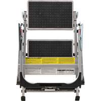 Tilt & Roll Step Stool Ladder, 2 Steps, 23" x 21" x 34.50" High Helyx Safety & Industrial Supplies