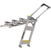 Tilt & Roll Step Stool Ladder, 4 Steps, 44.25" x 22.13" x 59" High Helyx Safety & Industrial Supplies