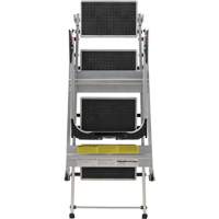 Tilt & Roll Step Stool Ladder, 4 Steps, 44.25" x 22.13" x 59" High Helyx Safety & Industrial Supplies