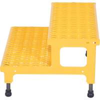 Adjustable Step-Mate Stand, 2 Step(s), 23-13/16" W x 22-7/8" L x 15-1/4" H, 500 lbs. Capacity Helyx Safety & Industrial Supplies