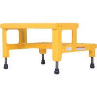 Adjustable Step-Mate Stand, 2 Step(s), 23-13/16" W x 22-7/8" L x 15-1/4" H, 500 lbs. Capacity Helyx Safety & Industrial Supplies