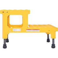 Adjustable Step-Mate Stand, 2 Step(s), 23-13/16" W x 22-7/8" L x 15-1/4" H, 500 lbs. Capacity Helyx Safety & Industrial Supplies