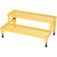 Adjustable Step-Mate Stand, 2 Step(s), 36-3/16" W x 22-7/8" L x 15-1/4" H, 500 lbs. Capacity Helyx Safety & Industrial Supplies