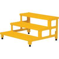 Adjustable Step-Mate Stand, 3 Step(s), 36-3/16" W x 33-7/8" L x 22-1/4" H, 500 lbs. Capacity Helyx Safety & Industrial Supplies