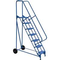 &eacute;chelle escamotable et portative Roll-A-Fold, 7 marches, Perfor&eacute;, Hauteur 70" Helyx Safety & Industrial Supplies