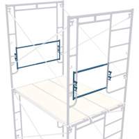 Adjustable End-Stop Scaffolding Guardrail, Guard Rail, 21" H Helyx Safety & Industrial Supplies