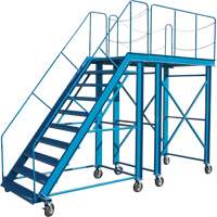 &eacute;chelle &agrave; neige, Acier, 10 Marches, 99" ha, 85-1/2" p, 48" Marche, Stri&eacute; Helyx Safety & Industrial Supplies