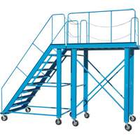 &eacute;chelle &agrave; neige, Acier, 10 Marches, 99" ha, 85-1/2" p, 48" Marche, Stri&eacute; Helyx Safety & Industrial Supplies