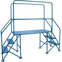 Crossover Ladder, 35-1/2" Overall Span, 31-1/2" H x 22" D, 22" Step Width Helyx Safety & Industrial Supplies