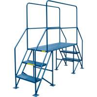 Crossover Ladder, 35-1/2" Overall Span, 31-1/2" H x 22" D, 22" Step Width Helyx Safety & Industrial Supplies