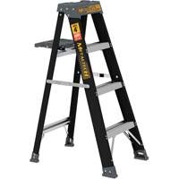 Escabeau avec plateau &agrave; peinture, 4', Fibre de verre, Capacit&eacute; 250 lb, Type 1 Helyx Safety & Industrial Supplies
