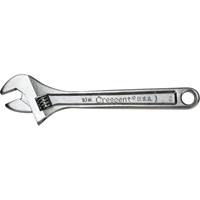 Crescent Adjustable Wrenches, 4" L, 1/2" Max Width, Chrome Helyx Safety & Industrial Supplies