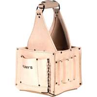 Electrical & Maintenance Tool Pouches, Leather, 17 Pockets, Beige Helyx Safety & Industrial Supplies