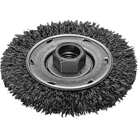 Twist Know Wire Wheel, 4" Dia., 0.02" Fill, 5/8"-11 Arbor, Stainless Steel Helyx Safety & Industrial Supplies