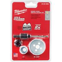 Trousse de scie-cloche Hole Dozer pour verrou de porte, 4 morceaux Helyx Safety & Industrial Supplies