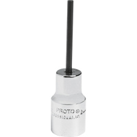 Standard Bit Socket, Hex, 2.5 mm x 1-7/8" L, 1/4" Drive Helyx Safety & Industrial Supplies