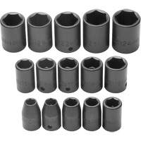 Jeu de douilles, Chocs, Prise 1/2", 6 pans Helyx Safety & Industrial Supplies