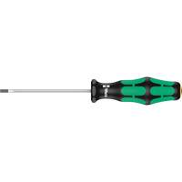 Slotted Screwdriver, 3/32" Tip, Round, 5-11/16" L, Plastic Handle Helyx Safety & Industrial Supplies