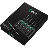 Micro Series Screwdriver Set with Rack, 6 Pcs. Helyx Safety & Industrial Supplies