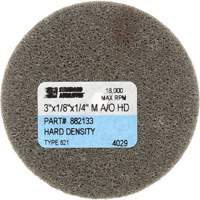 Standard Abrasives Unitized Wheel, 3" x 1/4", 1/4" Arbor, Fine Grit, Aluminum Oxide Helyx Safety & Industrial Supplies