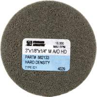 Standard Abrasives Unitized Wheel, 3" x 1/8", 1/4" Arbor, Medium Grit, Aluminum Oxide Helyx Safety & Industrial Supplies