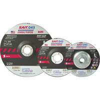 Disque de coupe Sait, 5" x 0,045", Arbre de 7/8", Type 27, Oxyde d'aluminium, 12 200 Tr/min Helyx Safety & Industrial Supplies