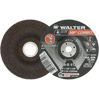 HP Combo Depressed Center Combination Wheel, 4" x 1/8", 3/8" Arbor, Type 27 Helyx Safety & Industrial Supplies