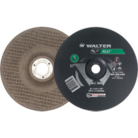 Aluminium Depressed Centre Grinding Wheels, 9" x 1/4", 7/8" Arbor, Type 27 Helyx Safety & Industrial Supplies