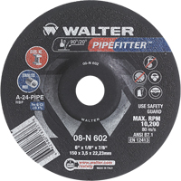 PIPEFITTER Grinding Wheel, 4-1/2" x 1/8", 7/8" Arbor, Type 27 Helyx Safety & Industrial Supplies