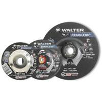 STAINLESS Grinding and Cutting Wheel, 4-1/2" x 1/4", 5/8"-11 Arbor, Type 28S, Aluminum Oxide, 13300 RPM Helyx Safety & Industrial Supplies
