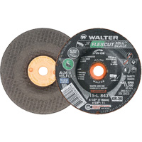 FLEXCUT MILL SCALE Grinding Wheel, 4-1/2", 36 Grit, Aluminum Oxide, 5/8"-11, 13300 RPM, Type 29 Helyx Safety & Industrial Supplies