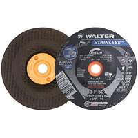 STAINLESS Grinding Wheel, 5" x 1/4", 5/8"-11 Arbor, Aluminum Oxide, Type 28S Helyx Safety & Industrial Supplies