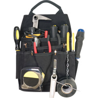 Professional Electrician's Pouches, Multiple Tool Holder, Polyester, 11 Pockets Helyx Safety & Industrial Supplies