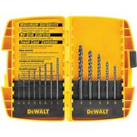 Black & Gold Drill Bit Set, 13 Pieces, High Speed Steel Helyx Safety & Industrial Supplies