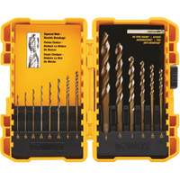 Pilot Point&reg; Drill Bit Set, 14 Pieces, High Speed Steel Helyx Safety & Industrial Supplies