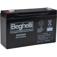 Sealed Lead Acid Batteries, 6 V, 12 Ah Helyx Safety & Industrial Supplies