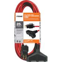 Cordon rallonge en vinyle, Ext&eacute;rieur, SJTW, AWG 14/3, 15 A, 3 prise(s), 25' Helyx Safety & Industrial Supplies
