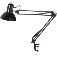 Lampes de bureau &agrave; pince - Bras flexible, 100 W, Incandescente, Pinces serre-joints, Noir Helyx Safety & Industrial Supplies