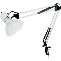 Lampes de bureau &agrave; pince - Bras flexible, 100 W, Incandescente, Pinces serre-joints, Col 36", Blanc Helyx Safety & Industrial Supplies