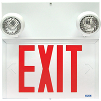 Stella Combination Signs - Exit, LED, Hardwired, 12-1/8" L x 12-1/2" W, English Helyx Safety & Industrial Supplies