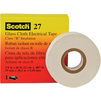 Rubans isolants en toile de verre 27 Scotch, 19 mm (3/4") la x 20 m (66') lo Helyx Safety & Industrial Supplies