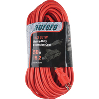 Vinyl Extension Cord, Outdoor, SJTW, 14/3 AWG, 15 A, 3 Outlet(s), 50' Helyx Safety & Industrial Supplies