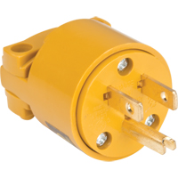 Fiche de mise &agrave; la terre en PVC, Plastique, 15 A, 125 V Helyx Safety & Industrial Supplies