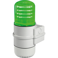 Balises modulaires multifonctionnelles &agrave; DEL Streamline, Continu/Clignotement/Rotatif, Vert Helyx Safety & Industrial Supplies