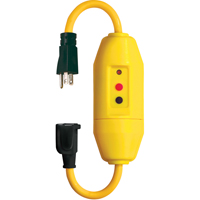 Jeux de cordons avec disjoncteur de fuite &agrave; la terre en ligne , 120 V, 15 A, Cordon de  Helyx Safety & Industrial Supplies
